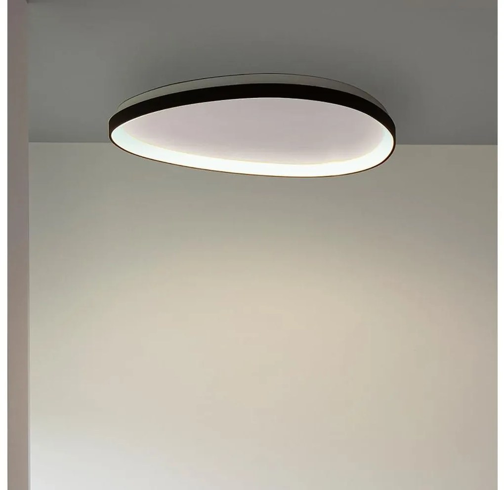 Ideal Lux - LED Dimmelhető mennyezeti lámpa GEMINI LED/28W/230V átm. 61 cm CRI 90 fekete