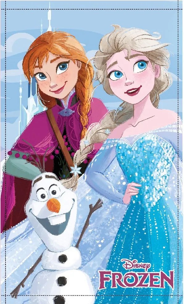 Disney Jégvarázs Friends Forever kéztörlő, arctörlő, törölköző 30x50cm