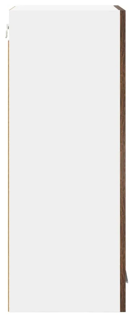 Függő szekrény Riga Füstölt tölgy és fehér 40 x 31 x 80 cm