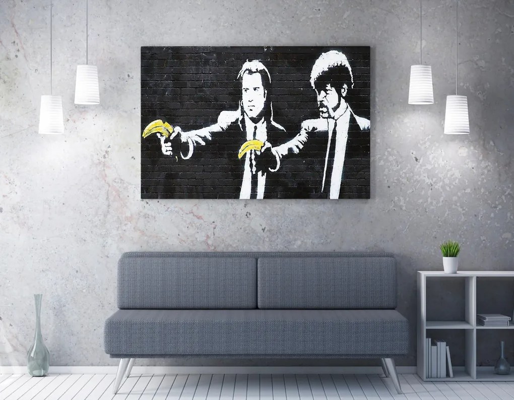 WY65 Banksy Pulp Fiction vászonkép, 70 x 100 cm