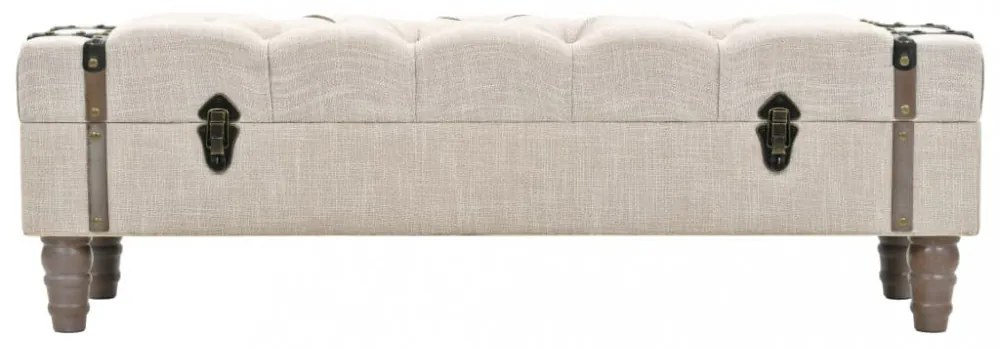 tömör fa és acél tárolópad 111 x 34 x 37 cm