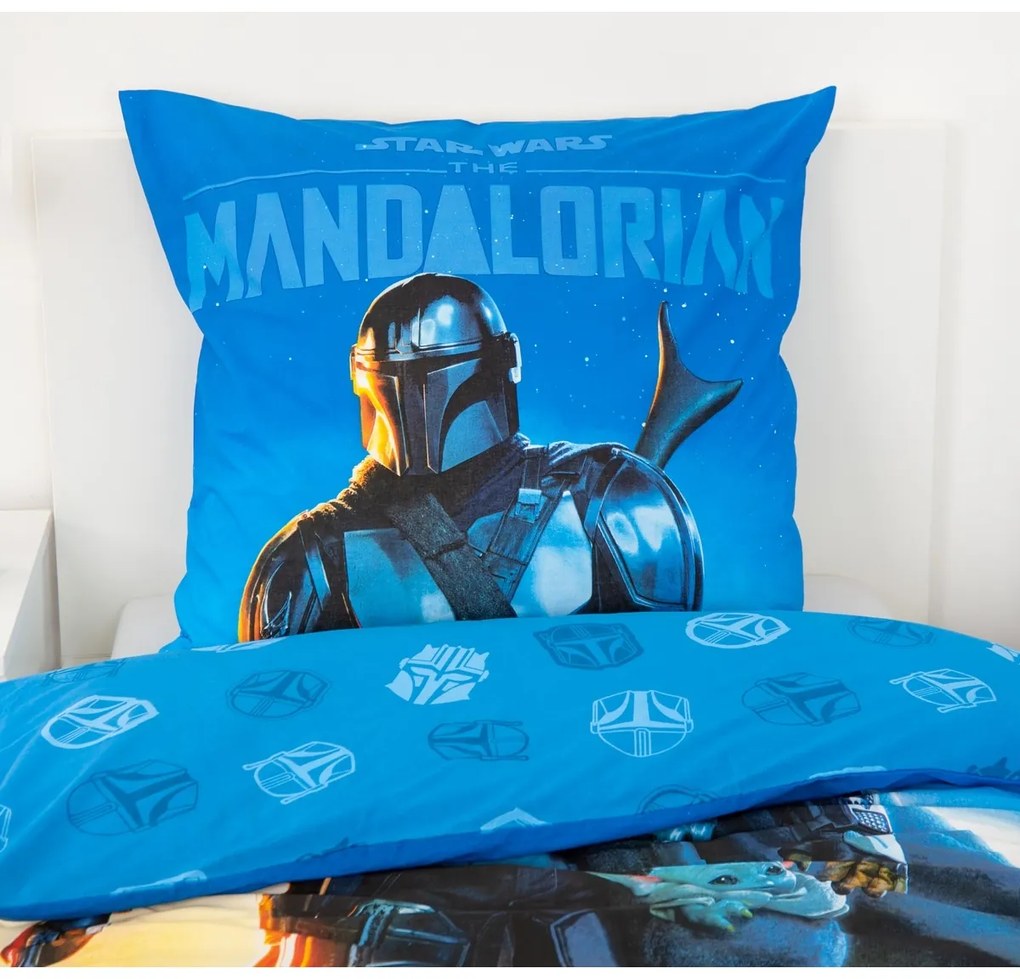 Herding Pamut ágynemű Mandalorian, 135 x 200 cm, 80 x 80 cm