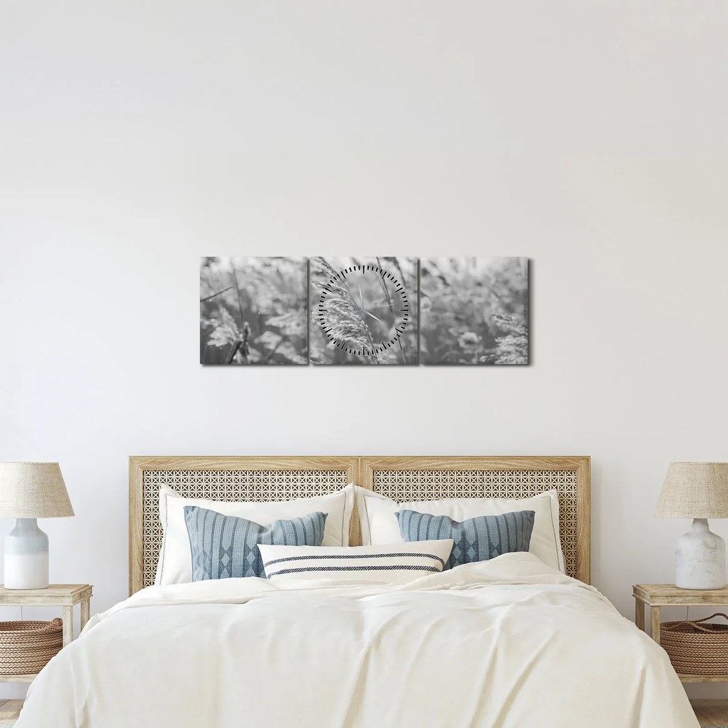 Kép - Fű a szélben (órával) (90x30 cm)