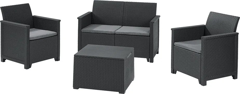 EMMA 2 seaters sofa  szett - grafit