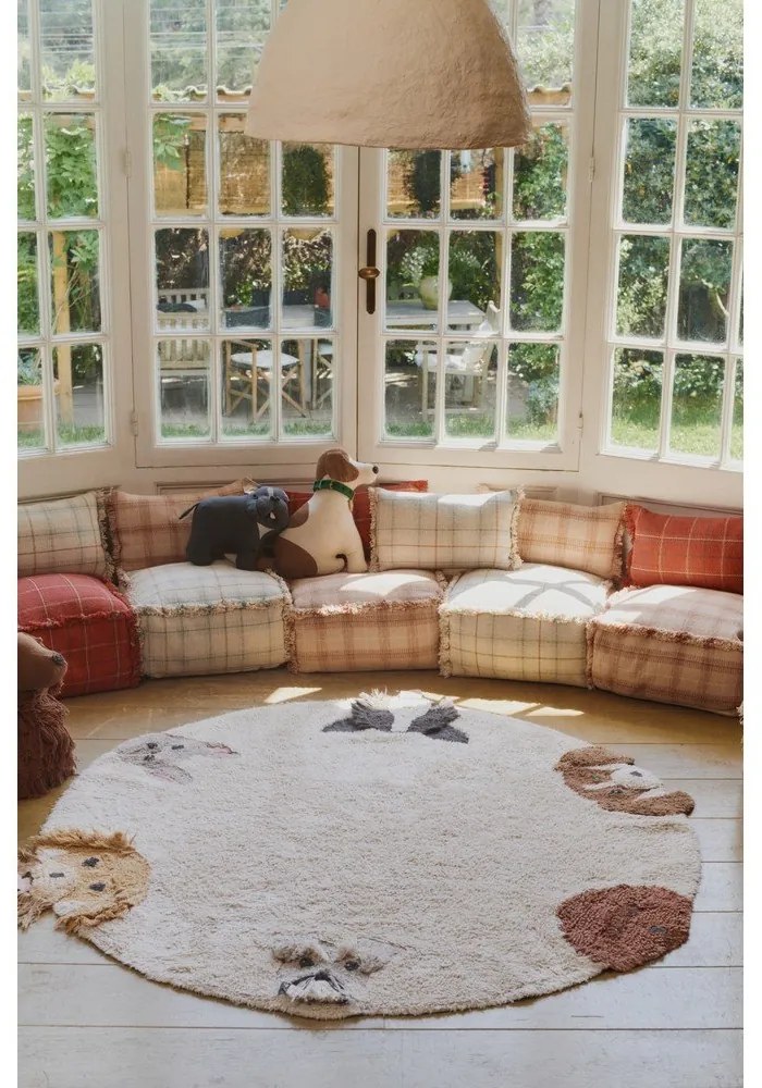 Piros gyerek babzsákfotel Mapple Red – Lorena Canals