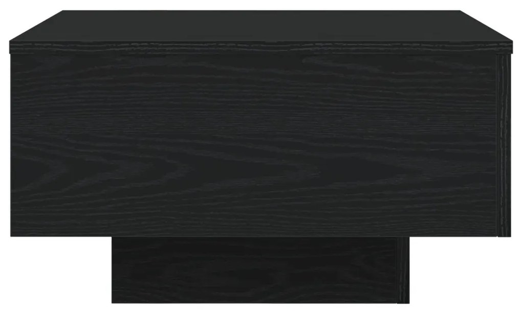 LED világítással rendelkező dohányzóasztal Fekete tölgy 55x55x31 cm
