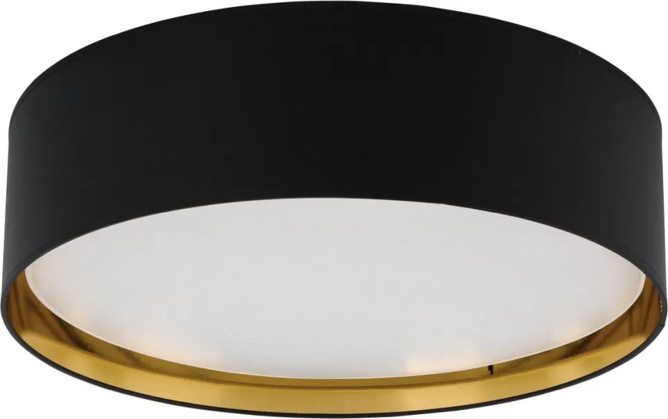 TK LIGHTING 3432 BILBAO Ernyős Mennyezeti Lámpa Fehér, Fekete, Arany E27 IP20