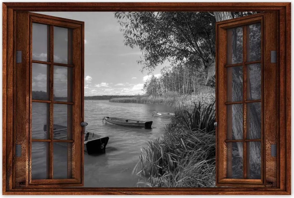 Poszterek 120x80 Csónakok a tavon