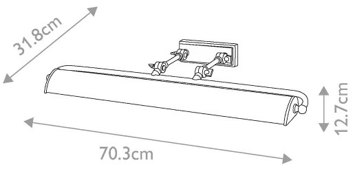 Elstead WINCHFIELD-PLL-PN-WM -Képmegvilágító WINCHFIELD 4xE14/40W/230V márvány