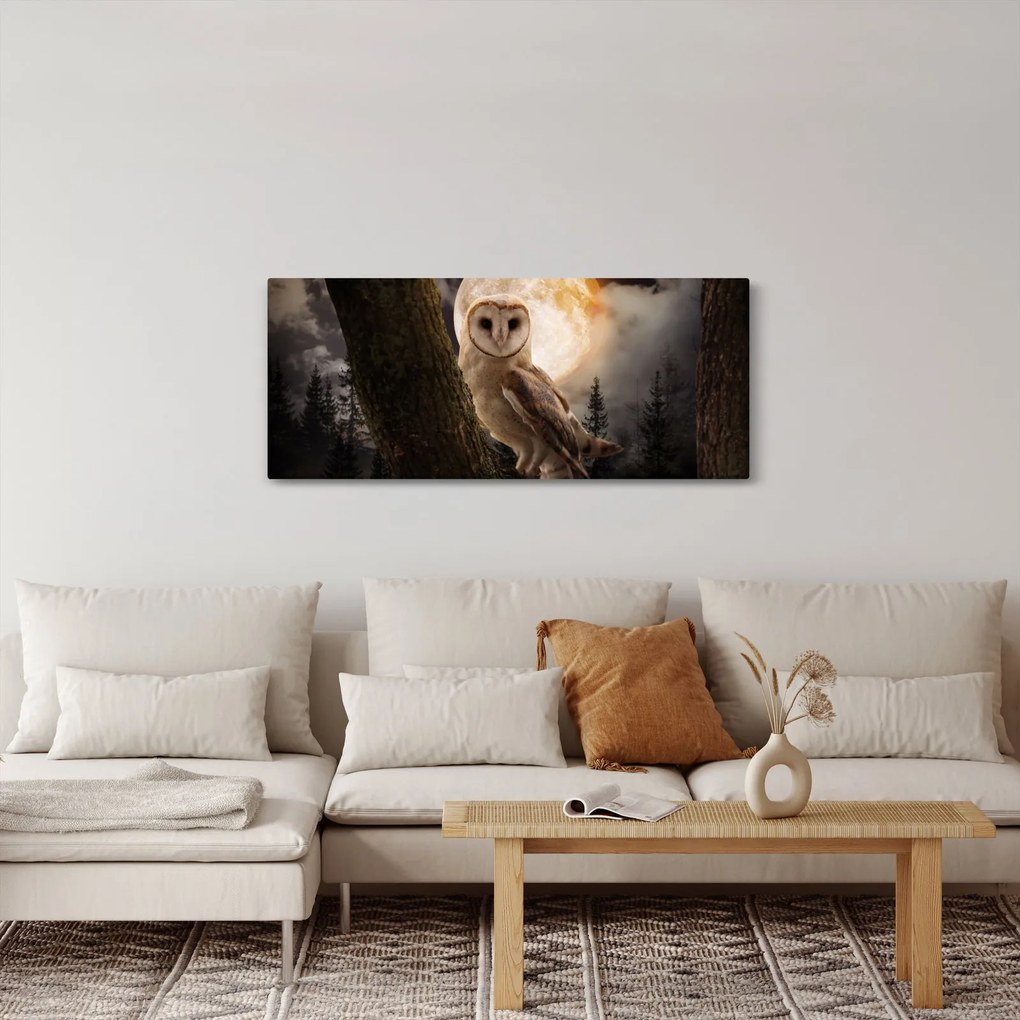 Egy gyöngybagoly képe (120x50 cm)