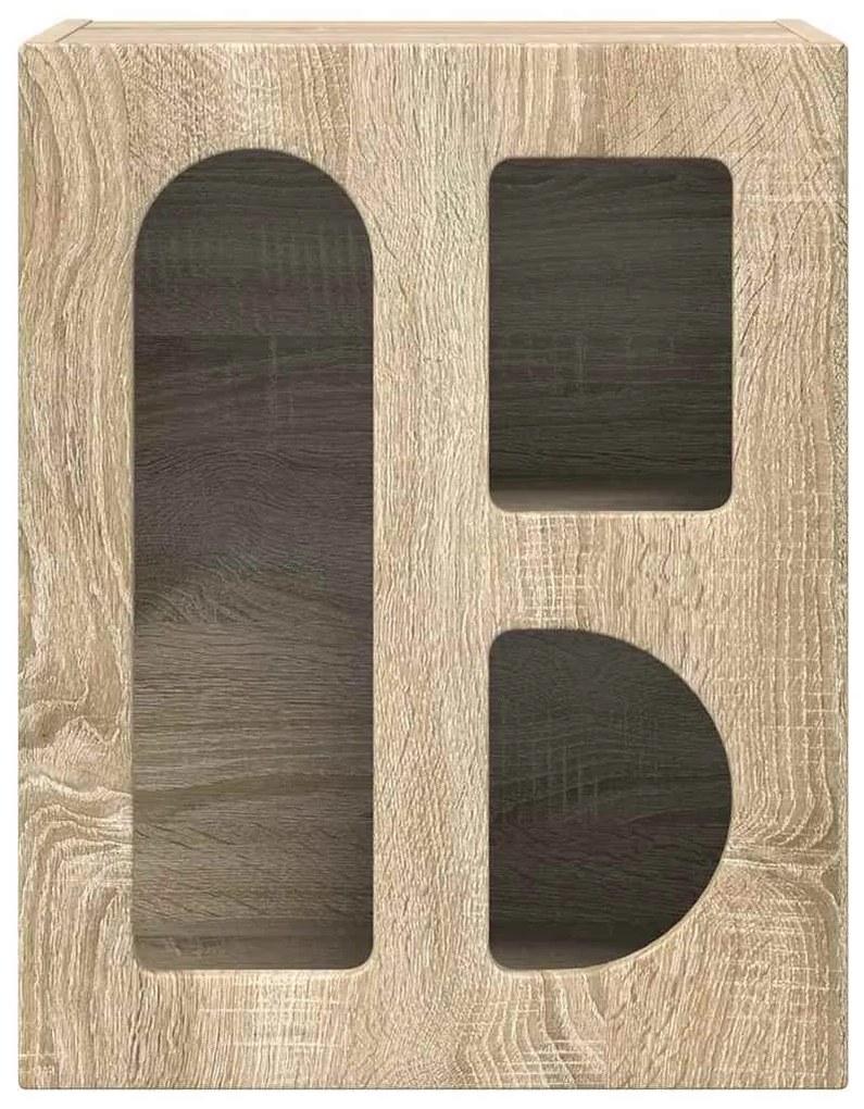 Éjjeli asztal 2 pcs Sonoma tölgy 40 x 35 x 50 cm Faanyag