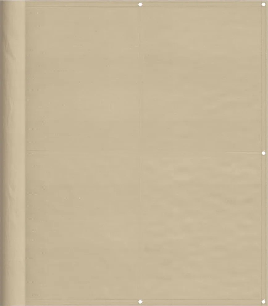 vidaXL bézs 100% oxford poliészter erkélyparaván 120 x 800 cm
