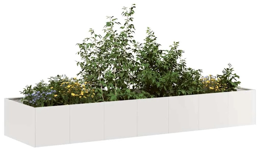 vidaXL rozsdamentes acél növénytartó 280x80x40 cm