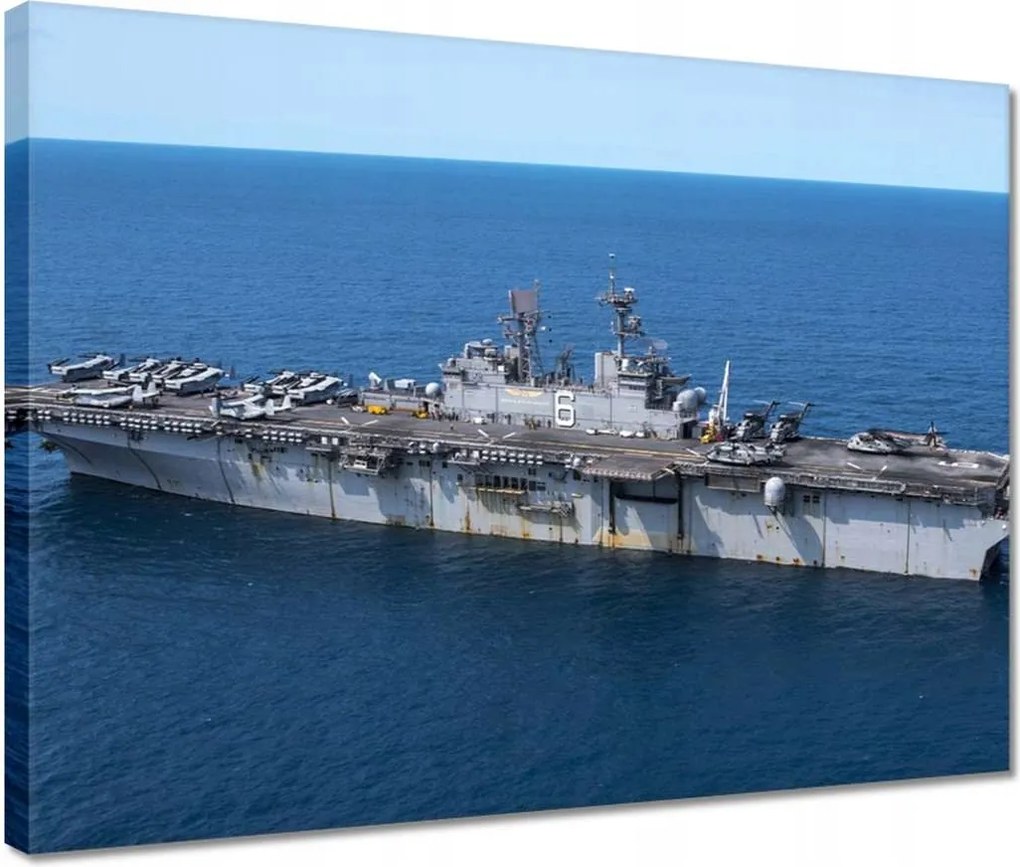 Vászonkép 40x30 Repülőgép Hajó Tenger