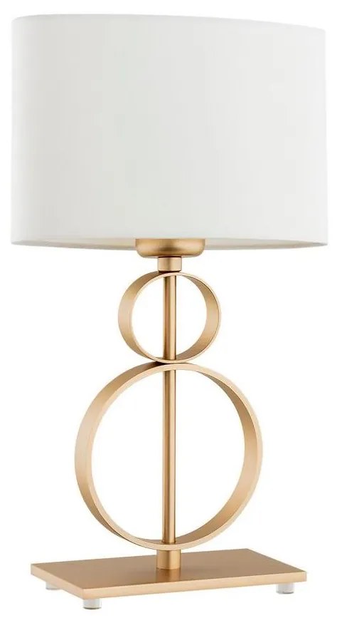 Argon 8310 - Asztali lámpa PERSEO 1xE27/15W/230V 42 cm krémes/arany