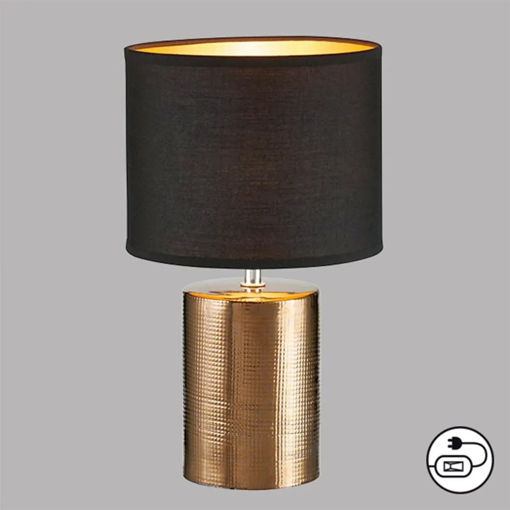Fischer&Honsel Bronz 50657 Asztali lámpa 1x25W/E14 IP20