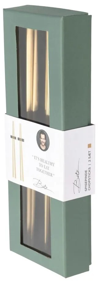 Brass aranyszínű étkező pálcikák állvánnyal - Bitz