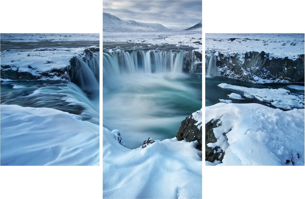 Kép - Istenek vízesése, Izland (90x60 cm)