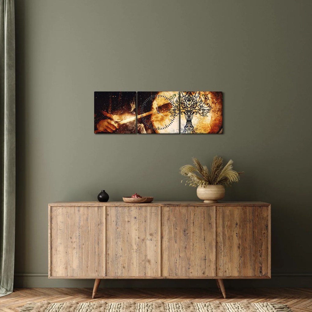 Kép - A titokzatos életfa (órával) (90x30 cm)