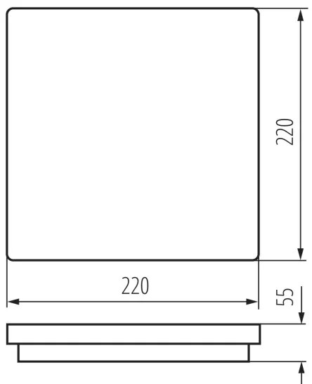 Kanlux 32942 - LED Kültéri mennyezeti lámpa BENO LED/18W/230V 4000K fehér IP54