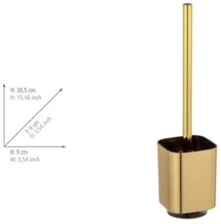 WENKO 24162100 - AURON WC-kefe 9x38,5 cm arany