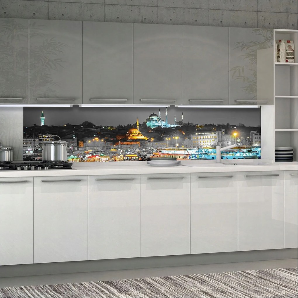 Flizelin fotótapéta Éjszakai fény városa Mecset és panoráma 250x60 +ragasztó