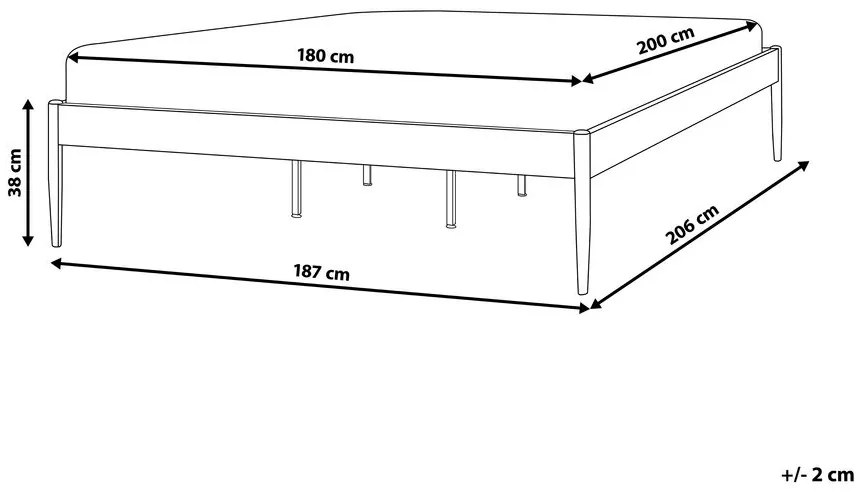 Franciaágy 200 cm Clinton Bonell (barna) (ágyráccsal és matraccal, és tárolóhellyel). 1076352