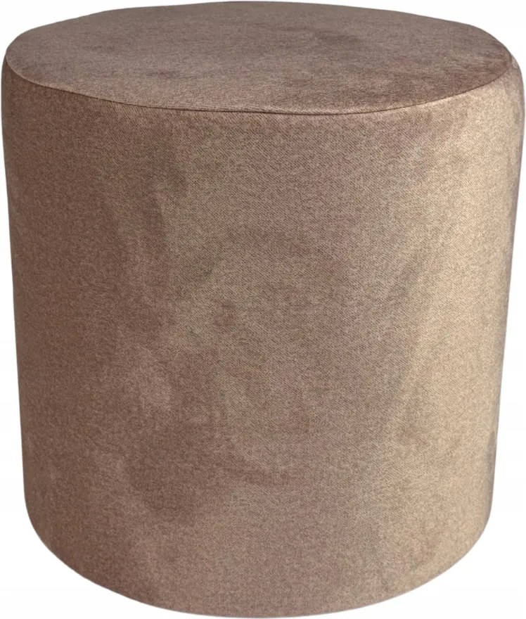 Puff kerek velúr púderrózsaszín könnyen tisztítható lángálló