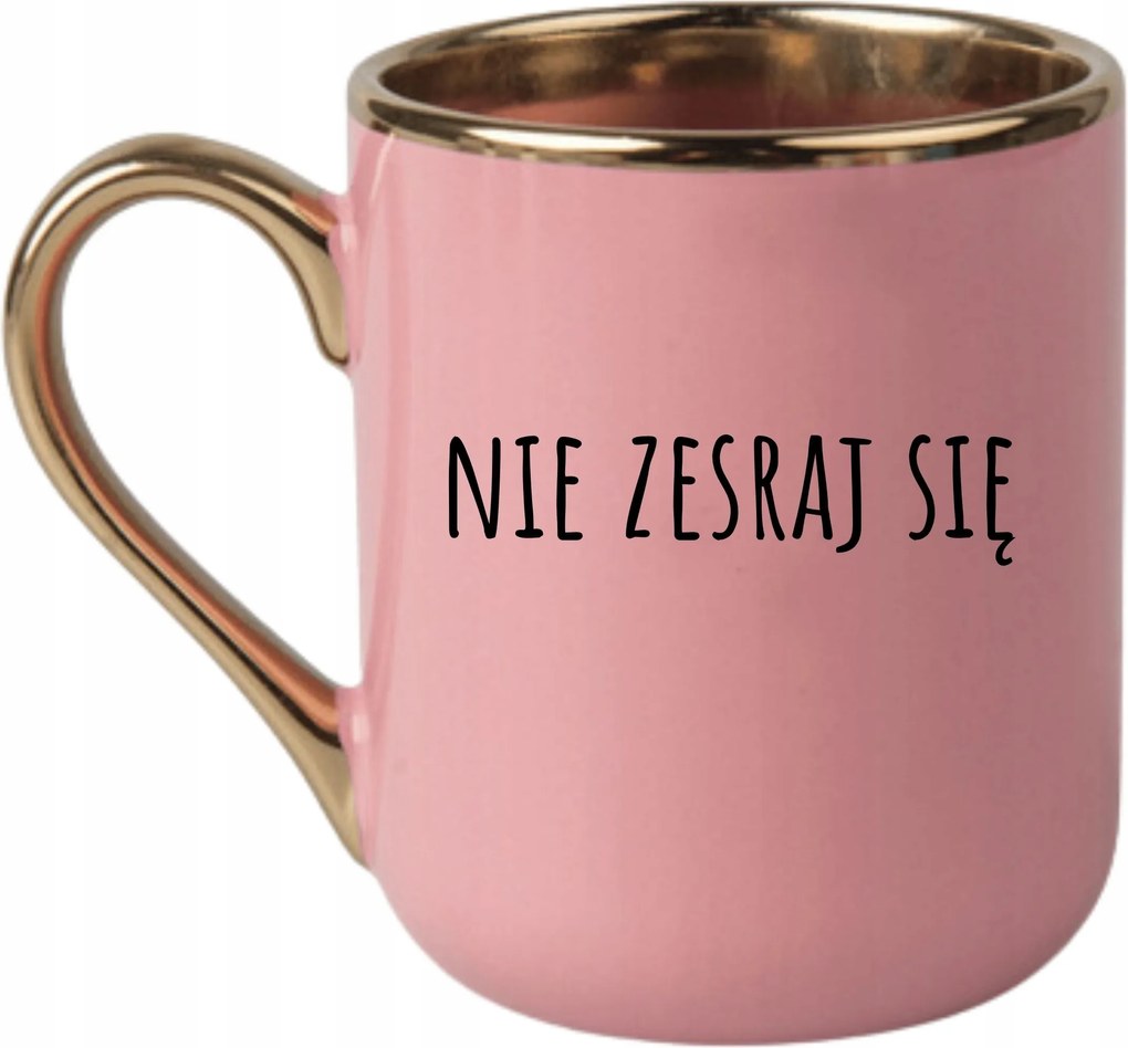 Bögre Elegáns Rózsaszín Arany Rant Vicces Ajándék Ne Össze Magad