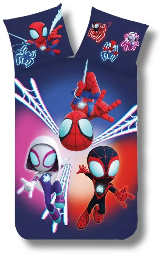 Pókember Spidey Dark ágyneműhuzat 140×200cm, 70×90 cm
