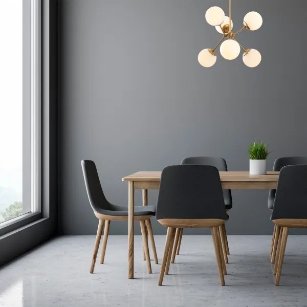 Csillár rúdon GONDOL 6xE27/40W/230V