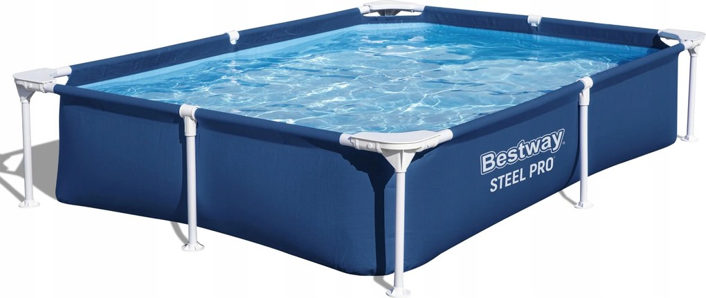 Téglalap alakú vázas medence 221x150x43 cm Bestway 56401