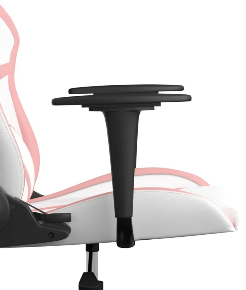 fehér és rózsaszín műbőr játékszék