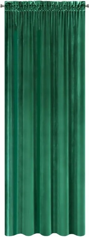 Samanta kész függöny szalaggal 140x270 cm zöld