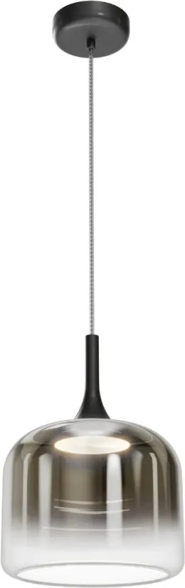 MAYTONI MOD286PL-L18B3K SPIRITO Modern Függesztett Lámpa Fekete, Füstös LED IP20