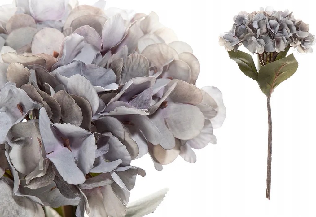 Mesterséges hortenzia szimpla 35 cm – dekoratív virág 24701GY 1db
