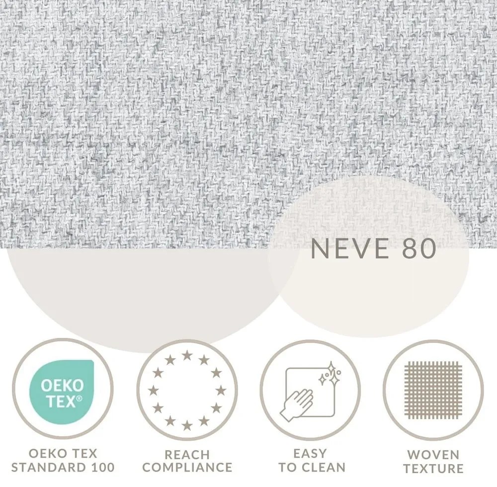 Világosszürke kárpitozott ágyneműtartós franciaágy ágyráccsal 180x200 cm Baleine – Maison de Rêve