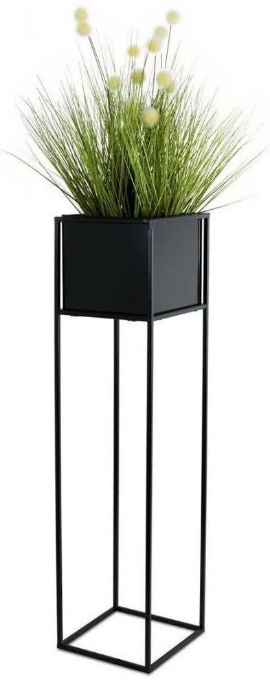 Virágállvány 90x24 cm fekete