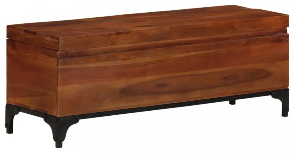 tömör akácfa tárolóláda 110 x 35 x 41 cm