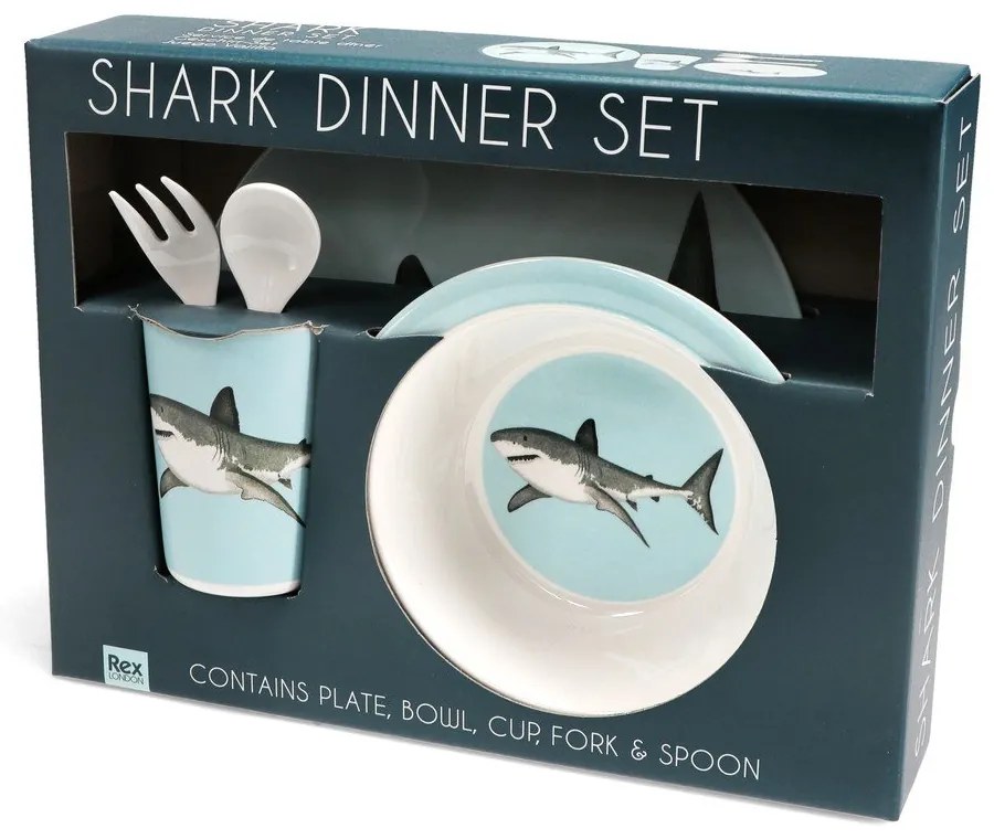Gyerek étkészlet 5 db-os Sharks – Rex London
