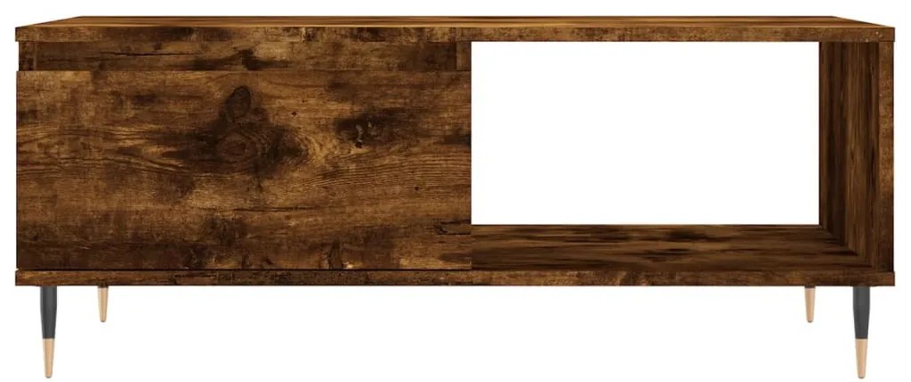 Füstös tölgy színű fatermék dohányzóasztal 90x50x36,5 cm