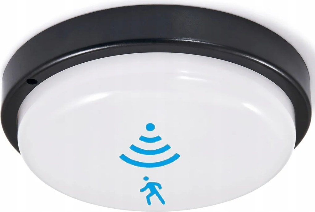 Mennyezeti Lámpa Kültéri Fürdőszobai Plafon IP54 Led 18W Mozgásérzékelővel