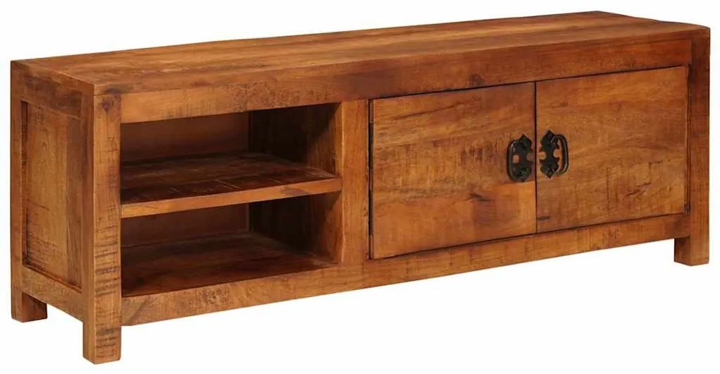 TV szekrény Barna 110 x 30 x 40 cm tömör mangófa