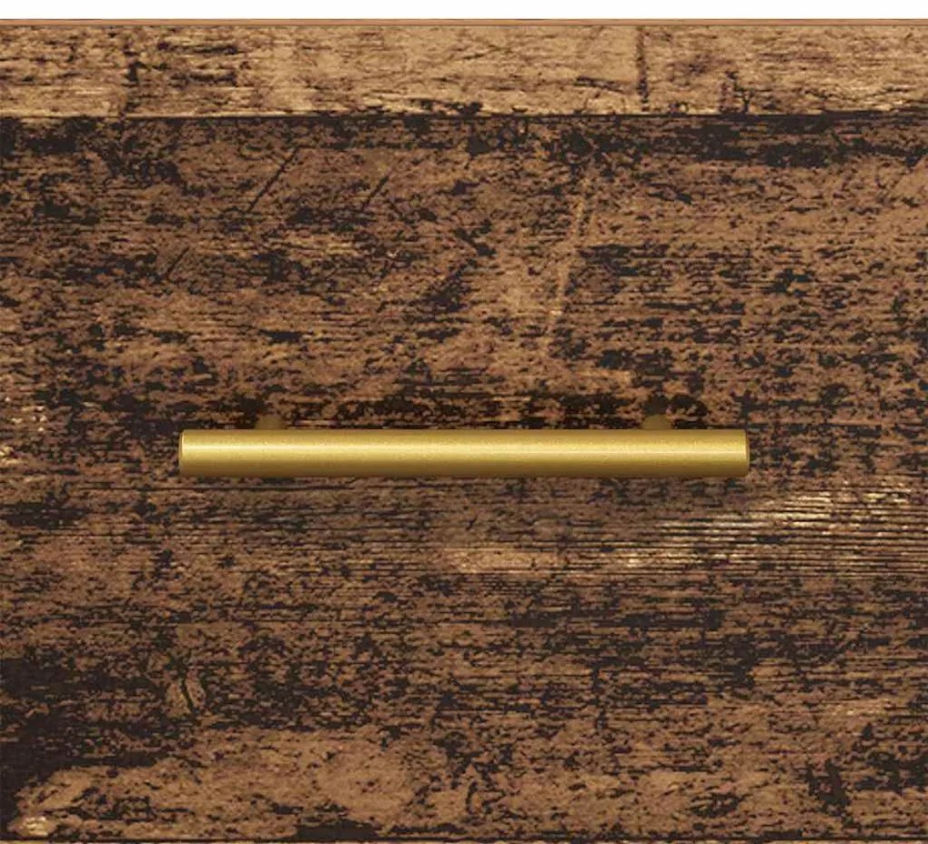 vidaXL Éjjeliszekrény fiókkal Öreg fa 40 x 35 x 47,5 cm Faanyag