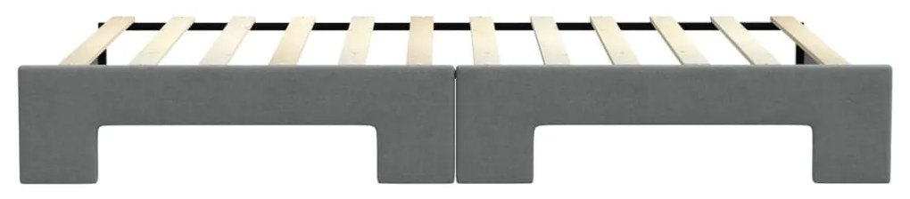 sötétszürke kihúzható szövet heverő 100 x 200 cm