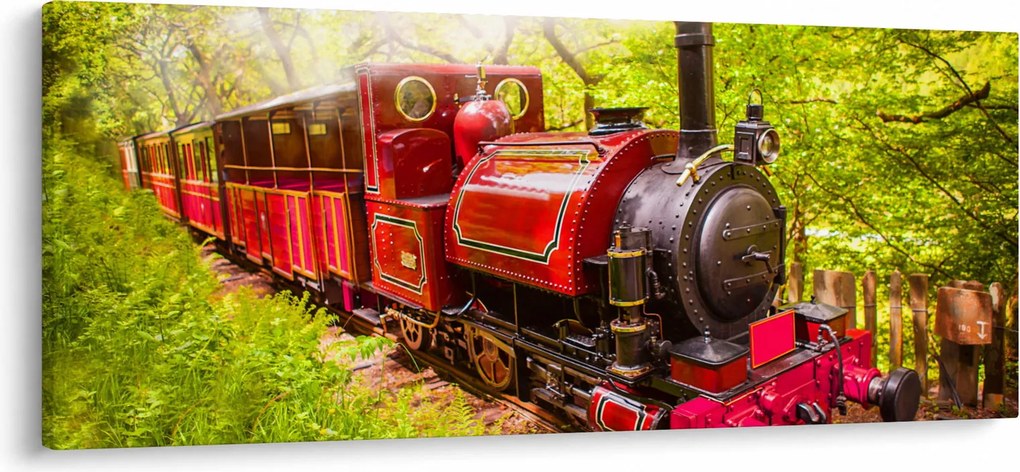 Egy gőzvonat képe (120x50 cm)
