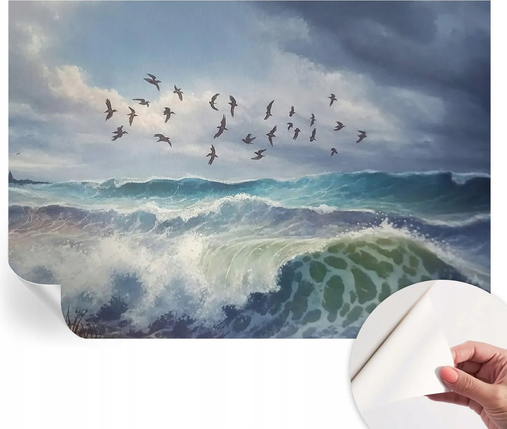 Design fali fotótapéta Öntapadós Tengeri hullámok 208x146 cm