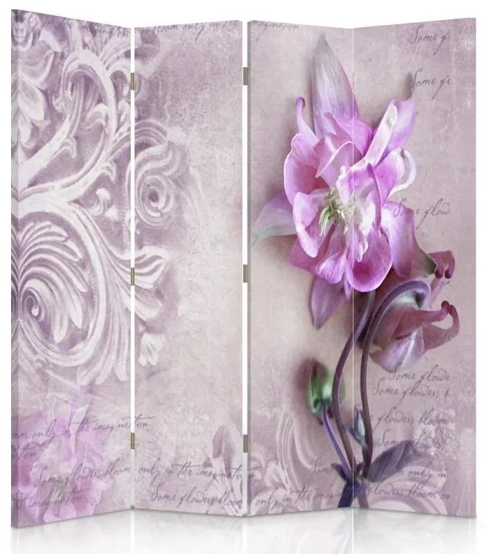 Gario Paraván Orchidea dekoráció Méret: 145 x 170 cm, Kivitelezés: Forgó paraván 360°
