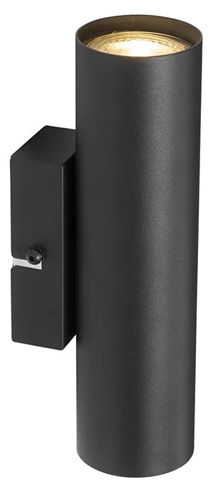 Modern okos fali lámpa fekete, 2 Wifi GU10 - Jeana