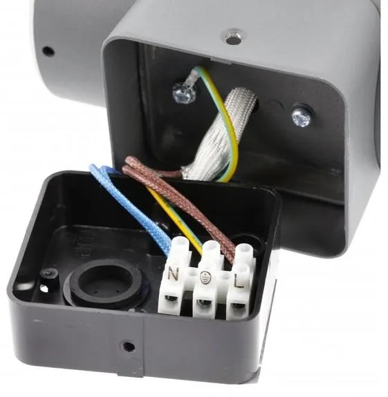 Lámpa Kerti lámpatest CORTA-AUD,2xE27,2xMAX.25W,IP44,AC220-240V,50-60Hz,falra szerelhető fel/le, grafit